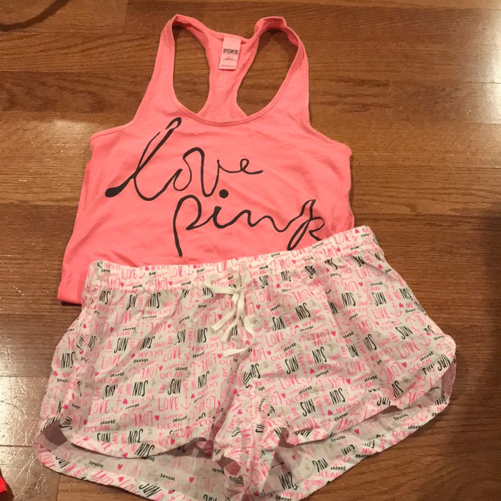 Victoria’s Secret/PINK tank and bottoms set